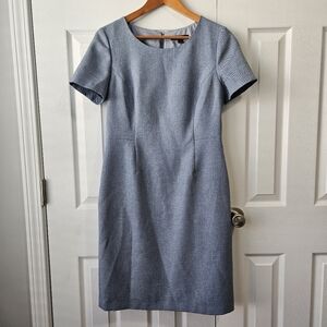 Preston & York Light Blue Sheath Dress Office Work Elegant Dress Size 8